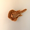 Brown stingray plush refrigerator magnet made of soft fabric for home decoration - Manta Ray
