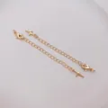 14K gold plated extender chain featuring a lobster clasp and North Star pendant detail - 14K Gold Plated Cross Style