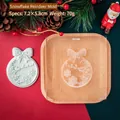 Moule de Noël en silicone avec flocon et renne pour desserts festifs et fondant - Acrylique / QA1368-Renne Flocon de Neige (Moule à gaufrer)