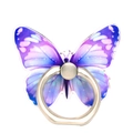 Cute butterfly phone ring holder with purple gradient acrylic and starry texture - Blue Purple Starry Sky