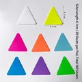 Wasserfeste dreieckige PET-Haftnotizen im 8-Farben-Set mit insgesamt 160 Blatt - Neon Dreiecke (8 Farben/160 Blatt)