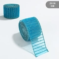 Nastro natalizio blu con glitter e paillettes, larghezza 5cm per decorazioni festive - Larghezza 5CM x Lunghezza 2M / Blu
