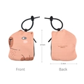 Pink Capybara portable plush coin purse pouch with What Dreams May Come print - Capybara