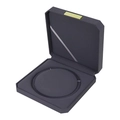 Dark gray octagonal jewelry box for necklaces with premium velvet lining and gold label - Grey / Round Center Pearl Box / 18.8×18.8×4.2cm