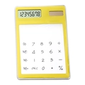 Solarbetriebener elektronischer Taschenrechner in Hellgelb mit 8-stelligem LCD-Display - 120*81*5mm / Gelb