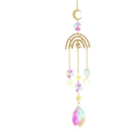 Atrape-soleil lune dorée avec pendentifs en cristal irisé pour décoration de jardin - Planète 4