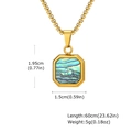 Zonder ketting Goud/Abalone Schelp