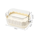 Boîte à mouchoirs beige transparente de luxe avec motif de vagues et bille - Blanc