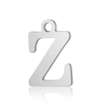 Polished stainless steel uppercase letter Z charm pendant for DIY jewelry making - Letter Z(LA060-Zx5)