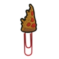 Creative cartoon pizza slice paperclip with red metal clip and PVC charm for students - 4112-02 Pizza