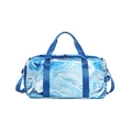 Sac de voyage grande capacité avec imprimé marbre bleu et blanc et bandoulière amovible - Marbre bleu (disponible sur commande)