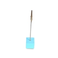 Blue wooden cube photo clip holder with metal wire memo holder for Valentine's Day party - Square Light Blue