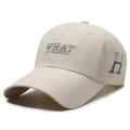 Casquette de baseball beige à séchage rapide avec broderie 'WHAT a situation' et logo H - Réglable / Beige Clair
