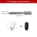 Cat eye nail magnet tool CT-05 with gray handle and 8.8cm length for 3D nail art effects - CT-05 Single Head Thick