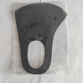 Washable black ice silk sun protection mask individually packed in a transparent poly bag - Adult / Independent OPP Packaging / Black