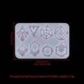 Translucent silicone earring mold with 8 vintage shapes and 120x79mm measurements - Retro Earring Mold 04 (ED#60)