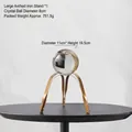 Sfera di cristallo nordica con supporto in metallo dorato per l'arredamento - Grande Supporto ad Arco