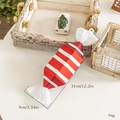 Red and white striped Christmas candy ornament 31cm large festive tree hanging decor - Diamond Striped Candy