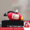 Mini red fire extinguisher figurine for car or monitor decor, size 59x29x32mm - 59x29x32mm / Type A Fire Extinguisher OK