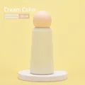 Gourde isotherme 350ml blanc ivoire avec bouchon sphérique rose crème élégant - 350ml / Crème