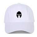 Cappellino da baseball bianco con logo Spartan nero ricamato per sport all'aperto e protezione solare - Bianco / Regolabile
