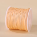 Light orange 0.8mm nylon cord roll for DIY handmade jewelry weaving and pendants - Bright Pink