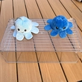 Reversible octopus plush keychain featuring blue smiling and dark blue crying expressions - 5cm Keychain / Light Blue-Dark Blue
