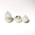 Sandalwood diffuser white resin hollow carved floral charm with gold screw cap - Luminous Gourd - Base Only (4) / Approx. 3.2x1.8cm - Without Aroma Pill