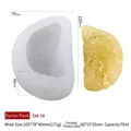 Durian flesh silicone mold SW-58 for candles with dimensions 105x70x40mm and 79ml capacity - Durian Meat SW-58