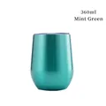 360ml mint green vacuum insulated egg-shaped tumbler made of 304 stainless steel - Mint Green