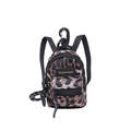 Mini leopard print crossbody coin purse with clip-on hook for children's outdoor travel - Leopard Coffee