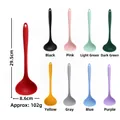 Deep red food grade silicone soup ladle for cooking 29.5cm long with heat resistance - Large Soup Spoon / Red