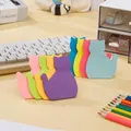 Notas adhesivas con forma de gato en color violeta amarillo y azul para oficina - Forma de Gato (8 Colores 240 Hojas)