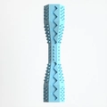 Light blue hexagon pet chew toy with cleaning spikes for dogs and cats teeth care - M / Gentleman Blue