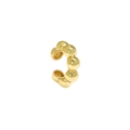 Minimalistische S925 sterling zilveren kogel oorclip in goud voor niet-geperste oren - 925 sterling zilver / 18K Goud (Enkel Stuk)