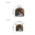 3D Christmas mouse hole wall sticker with warm light effect for home decor, 12x12cm size - PC299/Mouse in Stone Cave / 15*15cm