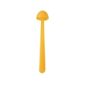 Segnalibro e agitatore creativo a forma di fungo in silicone giallo traslucido - Grande / Champagne