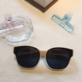 Kids silicone polarized sunglasses in beige frame with dark lenses for girls - Off White