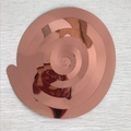 Rose gold PVC spiral hanging decoration for birthday and wedding party ceiling decor - Shiny Single Spiral-Rose Gold (6pcs/pack)