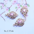 Rosa birnenförmiger Kristallanhänger mit Goldbeschichtung und Zirkonia-Mikroeinlage - Rosa
