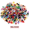 Colorful Miyuki glass beads set with mixed shapes and tubes for DIY jewelry crafting - Mixed Shapes Style (Mix3122) / 10g approx 500 beads / Multicolor
