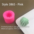 3D cactus siliconen mal voor vetplant kaarsen en ambachtelijke zeep maken projecten - Model 3865 / Roze
