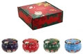 Christmas scented candle gift set with four festive metal tins and a decorative gift box - No.24 EU Edition Christmas Gift Box (Inc. 4 Empty Tins)