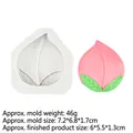 Moule en silicone en forme de pêche pour décoration de gâteau et chocolat DIY - 2# Gris (A336)