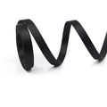 10mm black grosgrain ribbon for Halloween decor and hair accessories with ribbed texture - 5 Yards/Roll / 030# Black