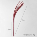 Deep red sequined Christmas floral pick 90cm artificial glitter branch for holiday decor - 90cm Red Style (Weight Approx. 29g)