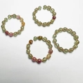 Handmade 14K gold-filled wire wrapped ring with colorful natural tourmaline gemstones - Tourmaline Style 2