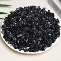 Polished black natural crystal stone chips for home decor and healing purposes - 100 Grams Of Iolite (7-9mm)