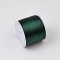 Cordino di raso verde scuro da 1,5 mm per nodi cinesi e creazione di gioielli fai-da-te - Verde Scuro