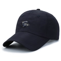 Berretto da baseball blu scuro ad asciugatura rapida con ricamo C e tessuto traspirante - Regolabile / Blu navy